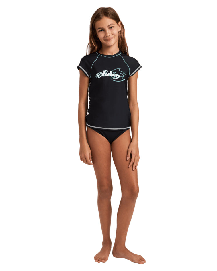 Girls Saltwater Soul Short Sleeve Rashguard