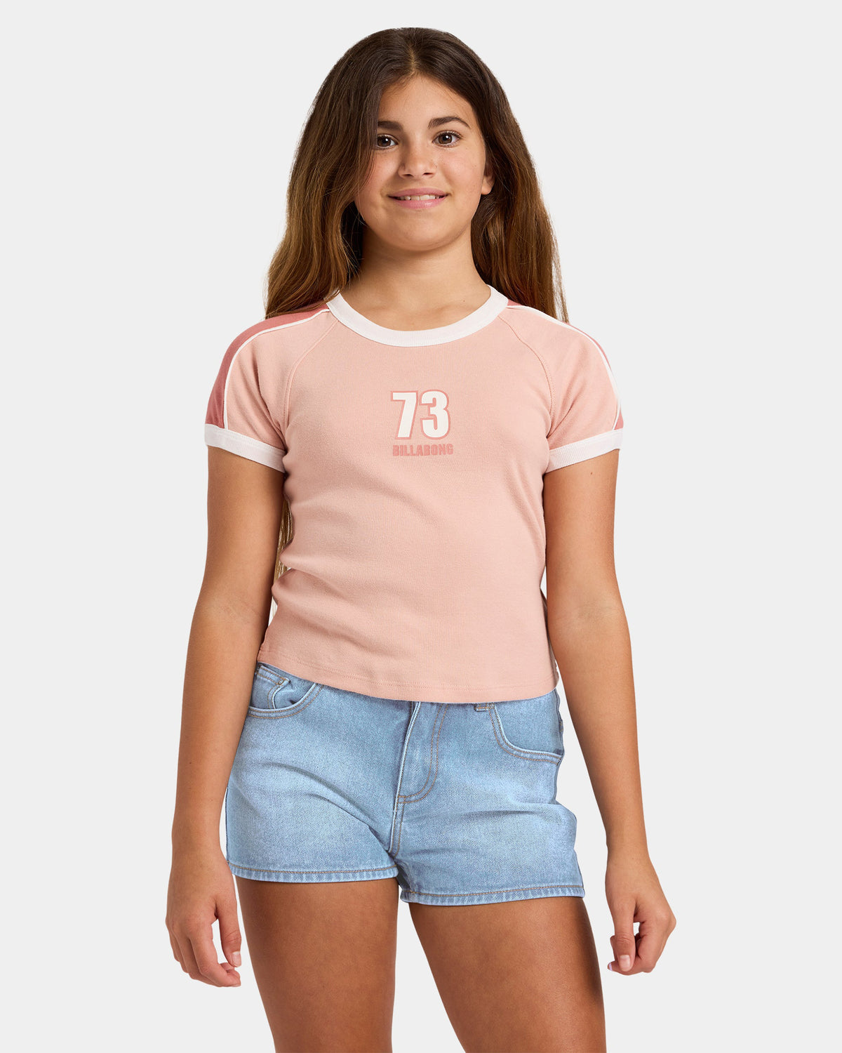 Girls Shoreline Club Ringer Tee