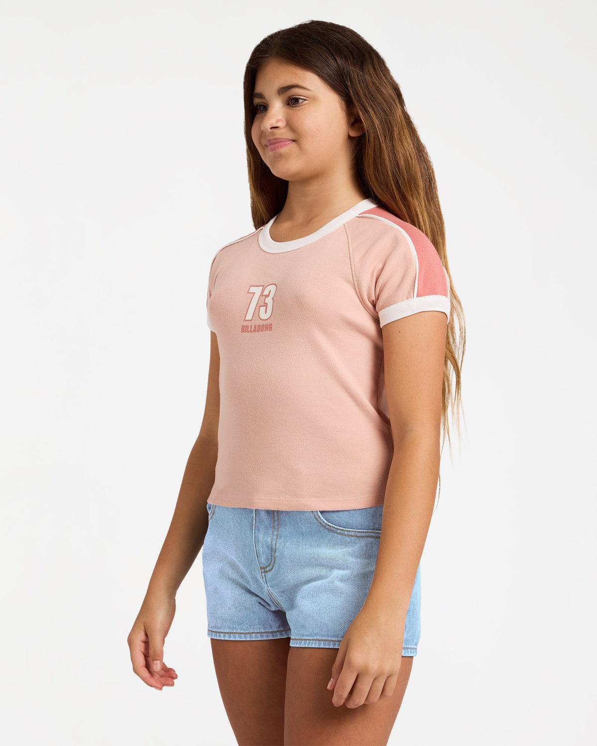 Girls Shoreline Club Ringer Tee