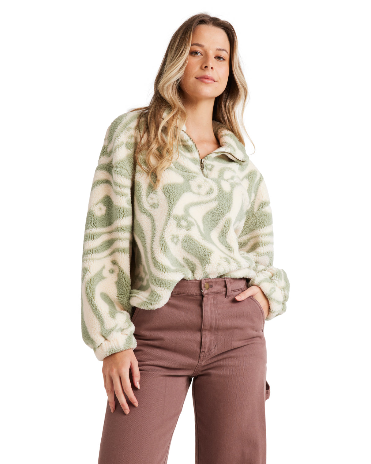 Golden Groove Half Zip Crew