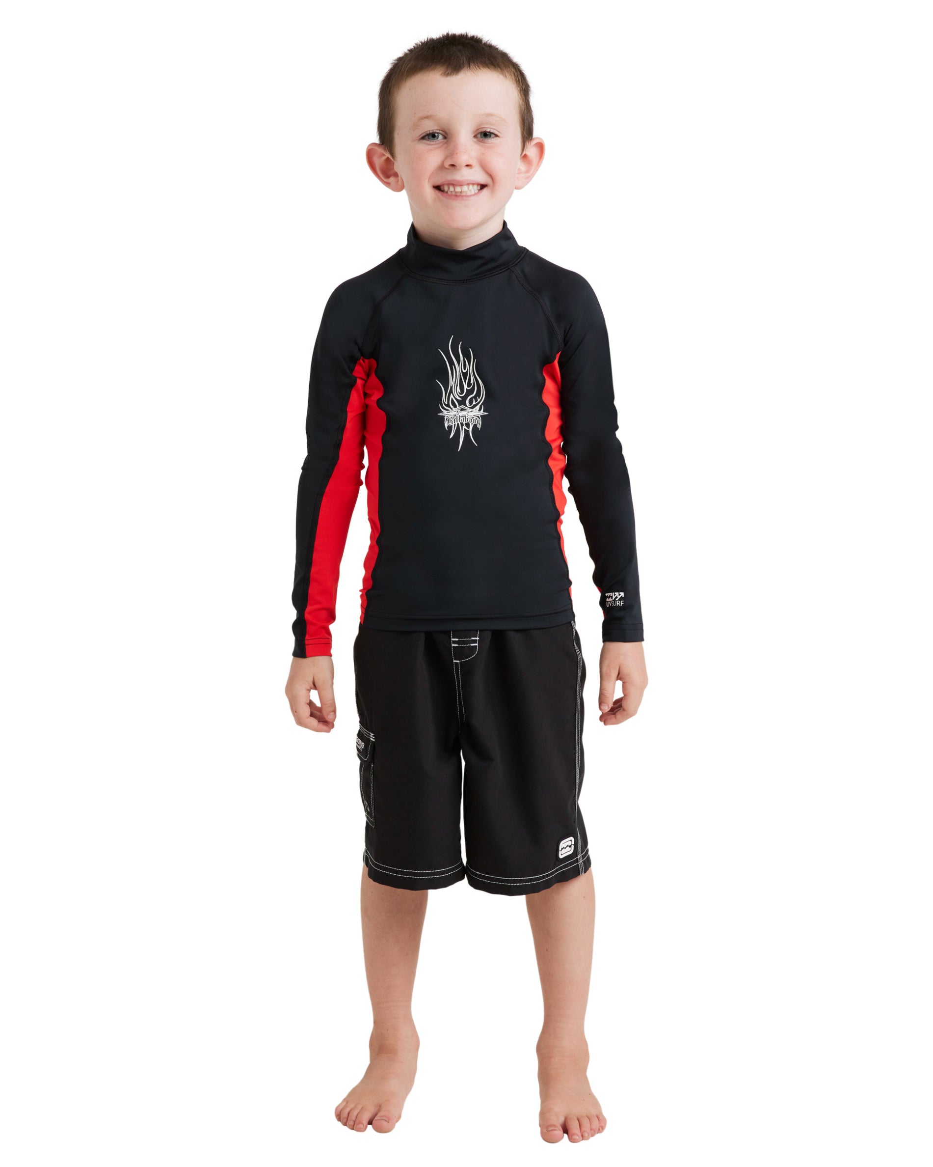 Tots Jimmy Contrast Pf Long Sleeve Rash Shirt