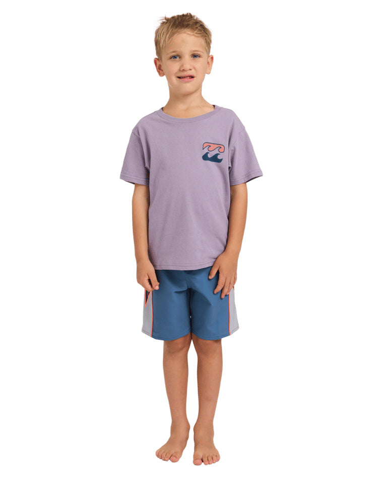Groms Crayon Wave Short Sleeve Tee