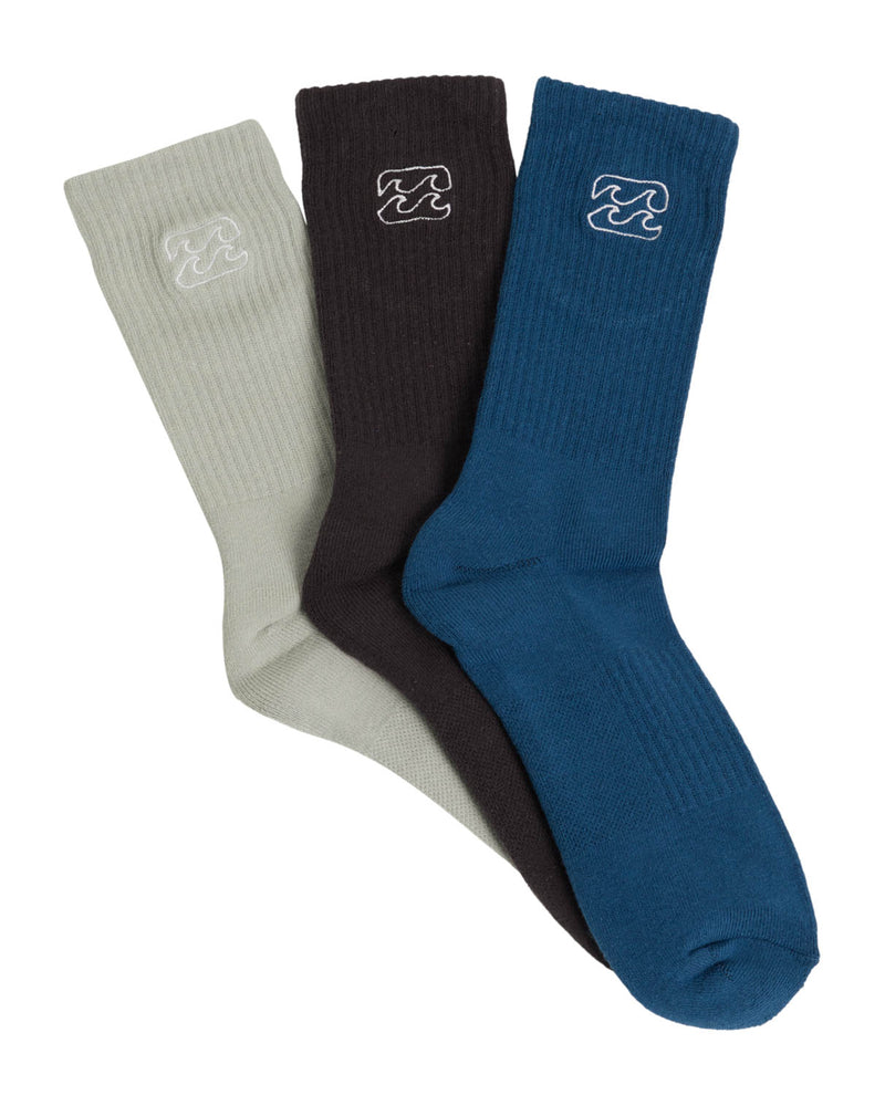 Wave Wash 3 Pack Socks