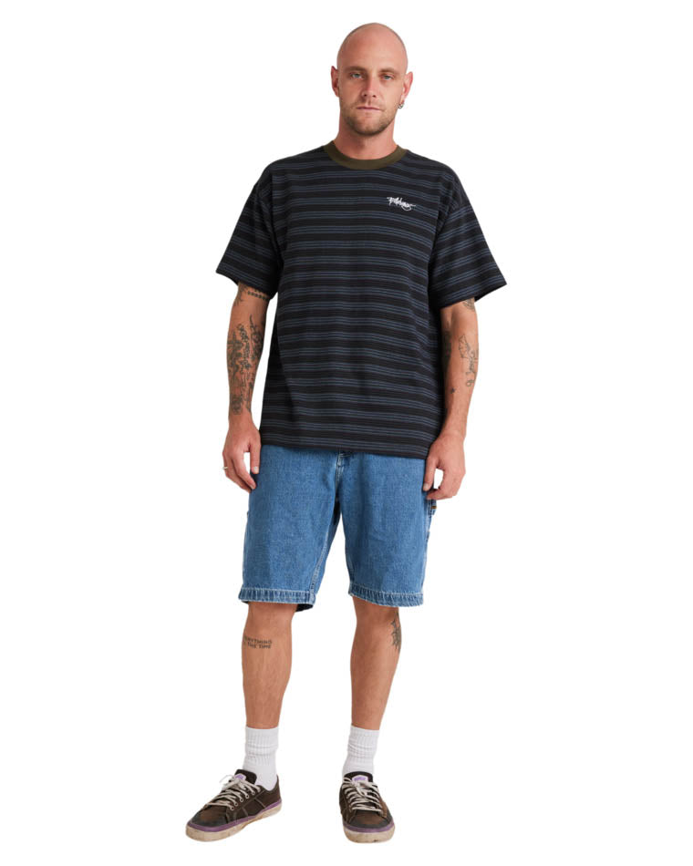 Absense Stripe Short Sleeve Tee