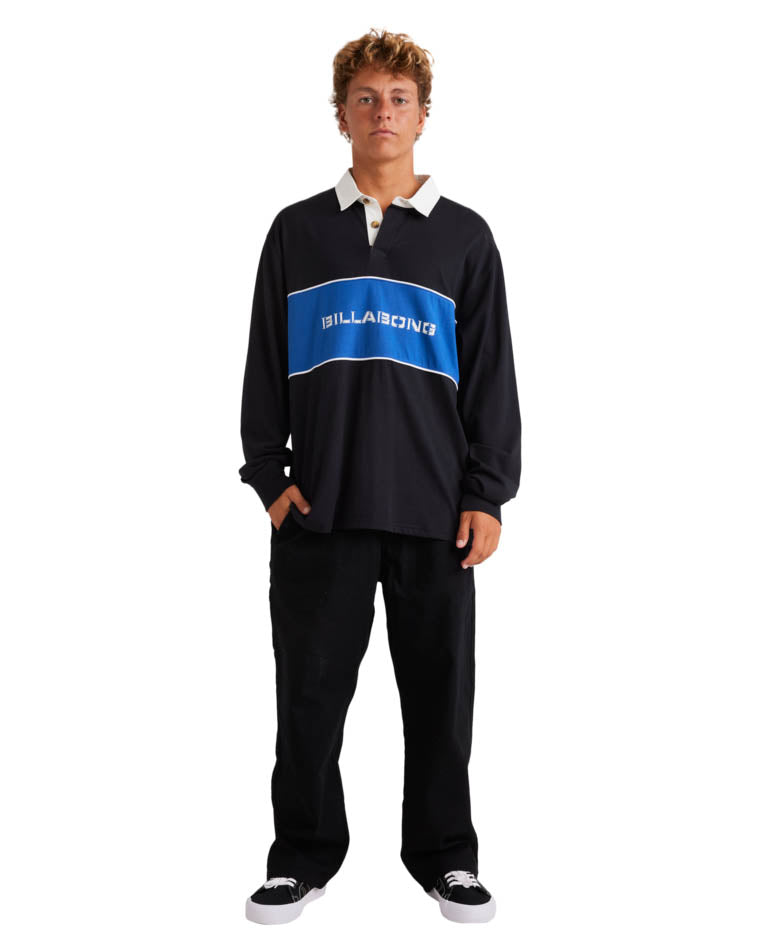 Warped Long Sleeve Rugby Shirt