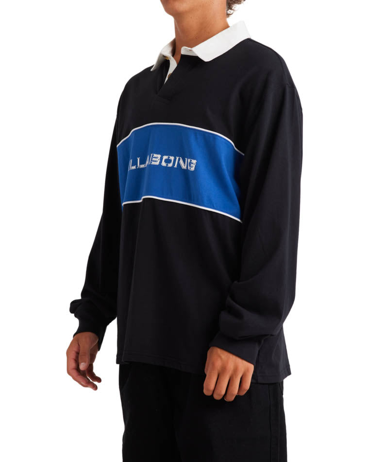 Warped Long Sleeve Rugby Shirt