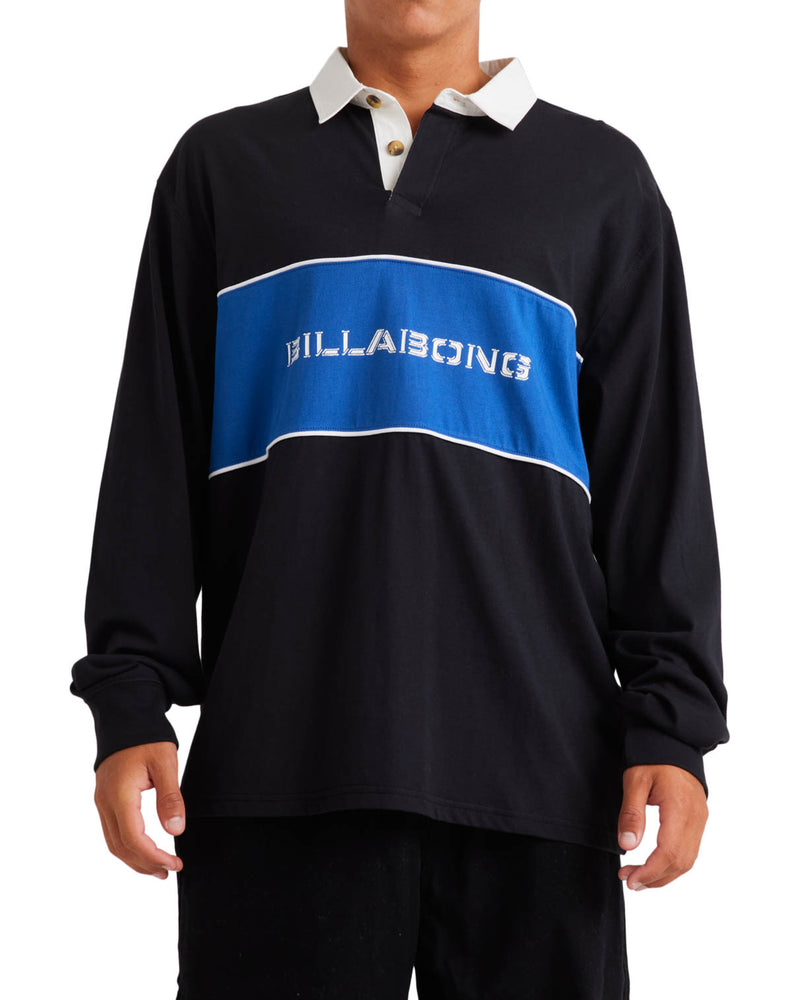 Warped Long Sleeve Rugby Shirt
