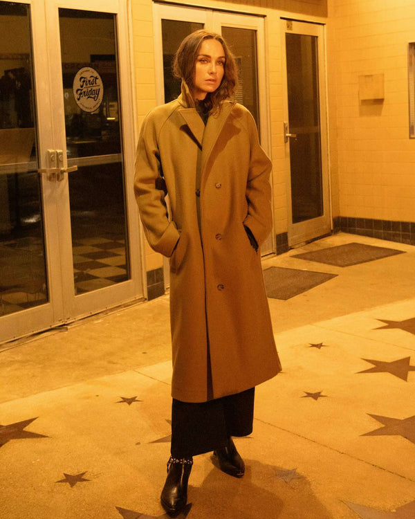 Lennox Stretch Felted Coat