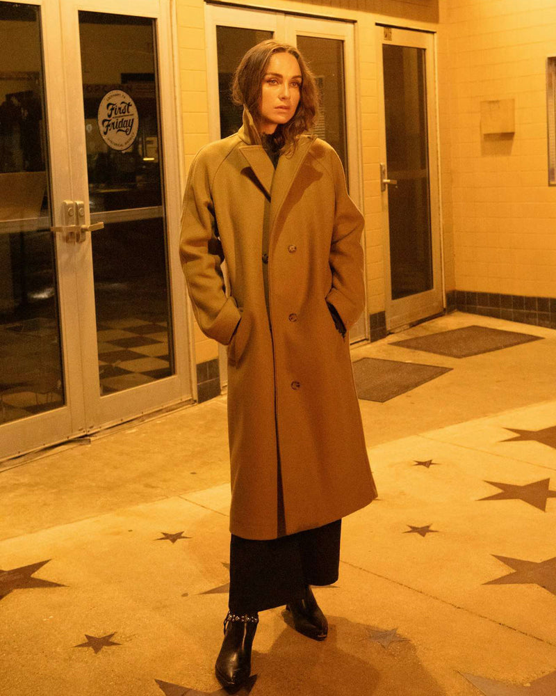 Lennox Stretch Felted Coat