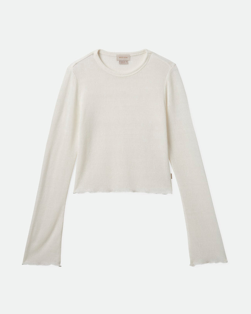 Sheer Knit Top Long Sleeve