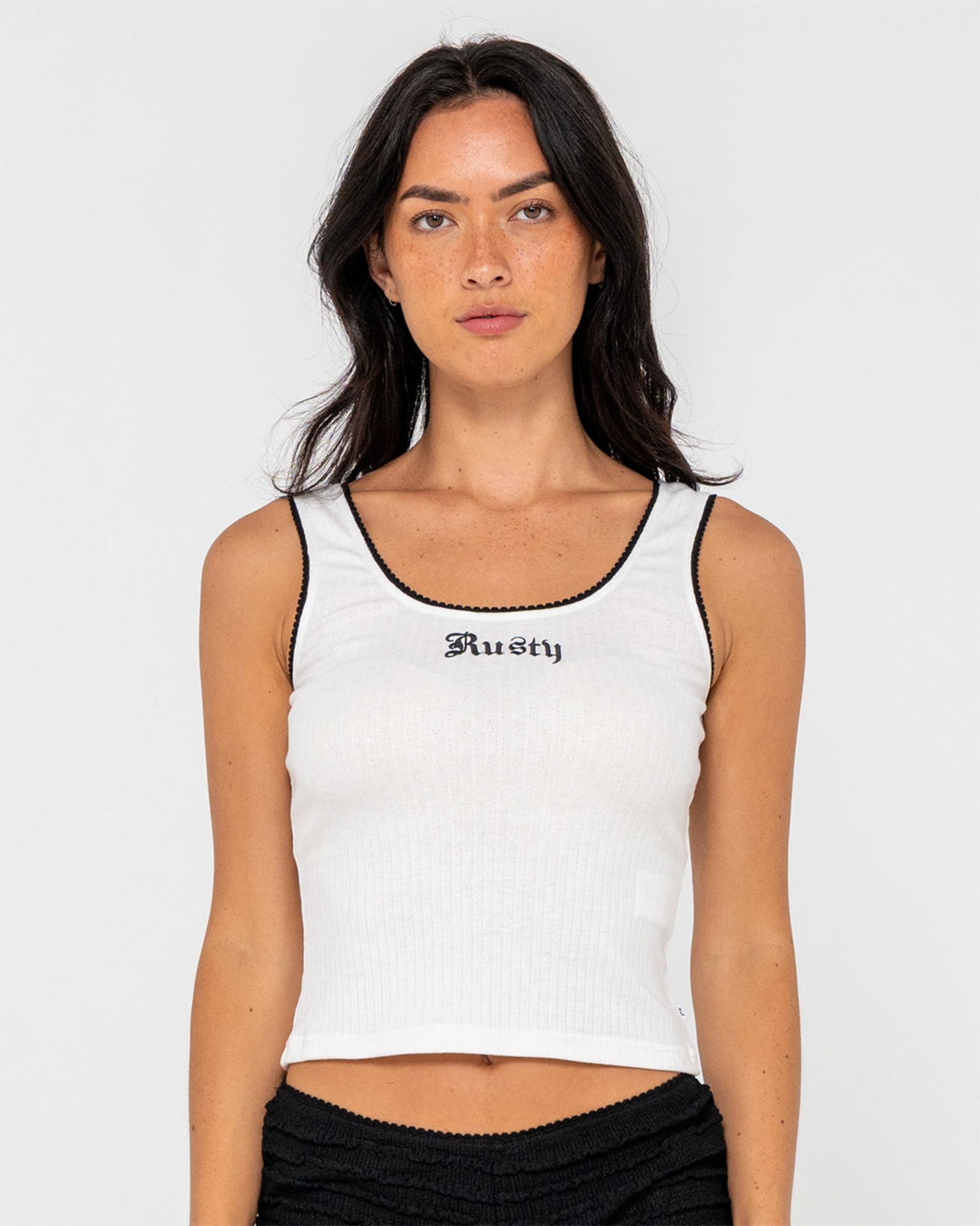 Cassian Ribbed Scoop Neck Singlet