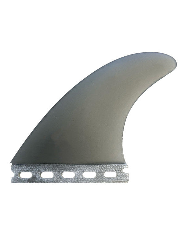 Channel Islands Dane DD2 surfboard fin in solid grey with longboard base