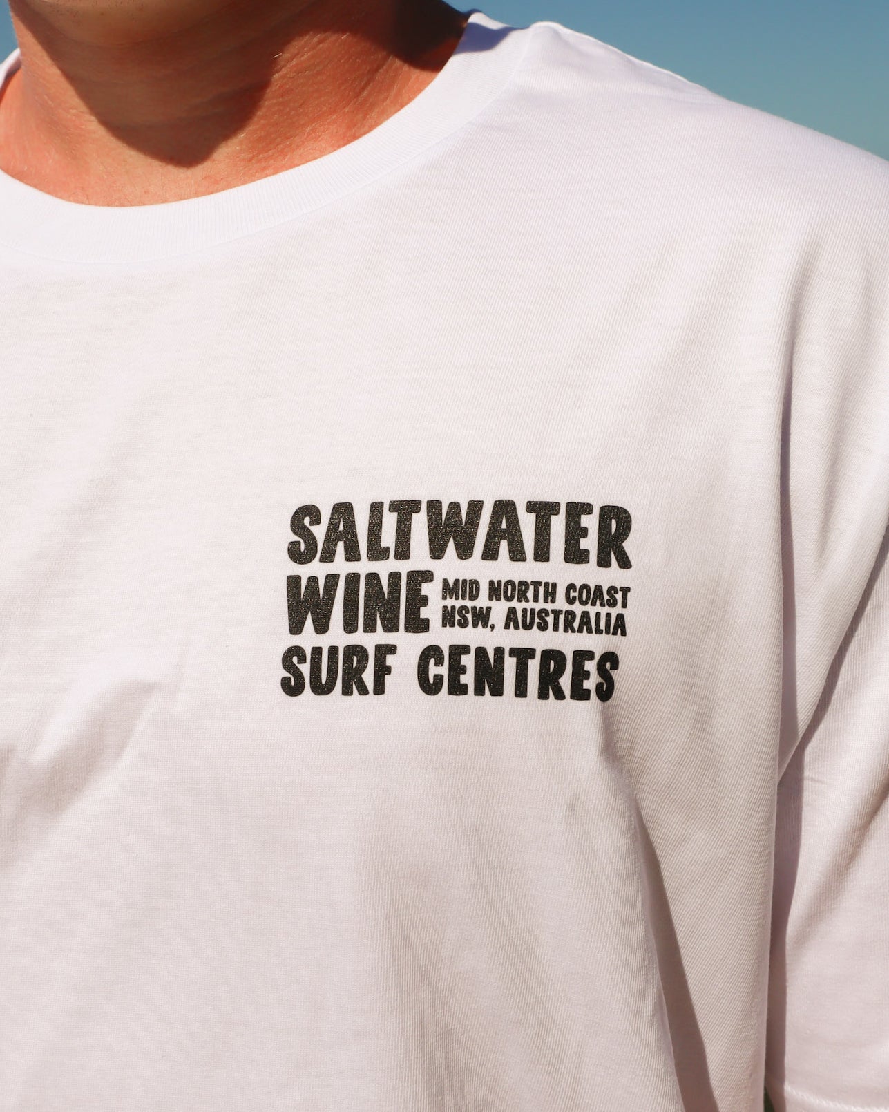 Saltwater Wine Australia Map Tee