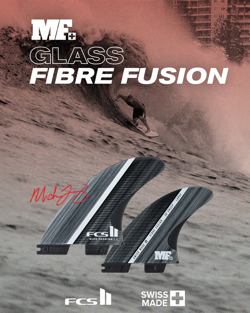 FCS II Mick Fanning Glass Fibre Fusion Tri Fin Set - Large