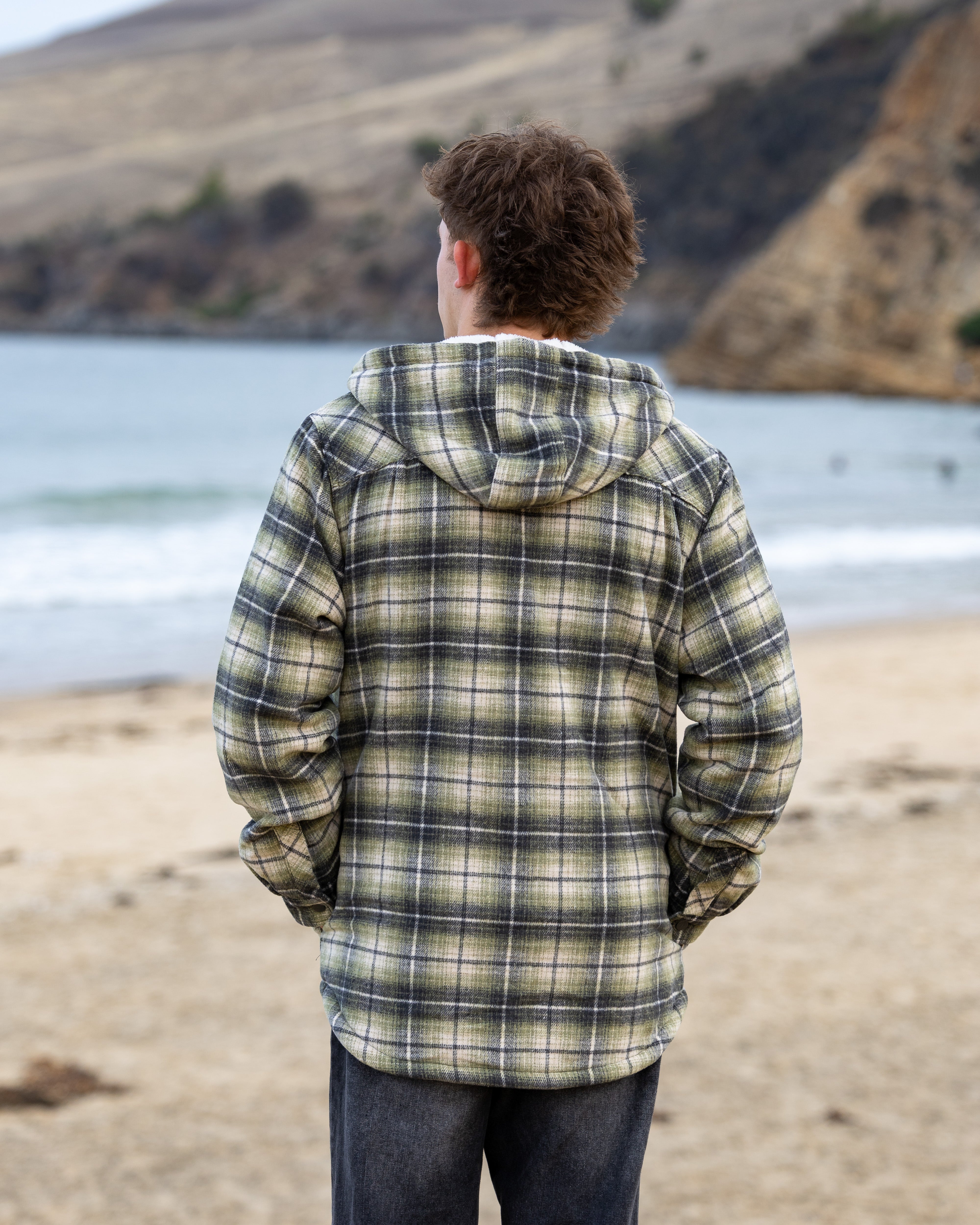 Fluid Hooded Sherpa Jacket