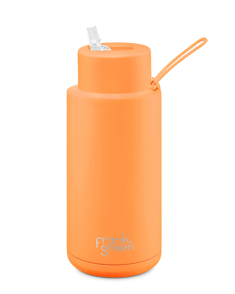 34oz Reusable Bottle Straw Lid