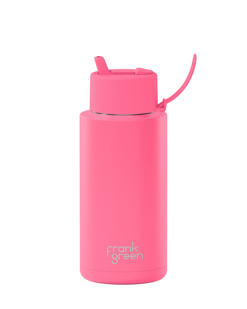 34oz Reusable Bottle with Flip Straw Lid