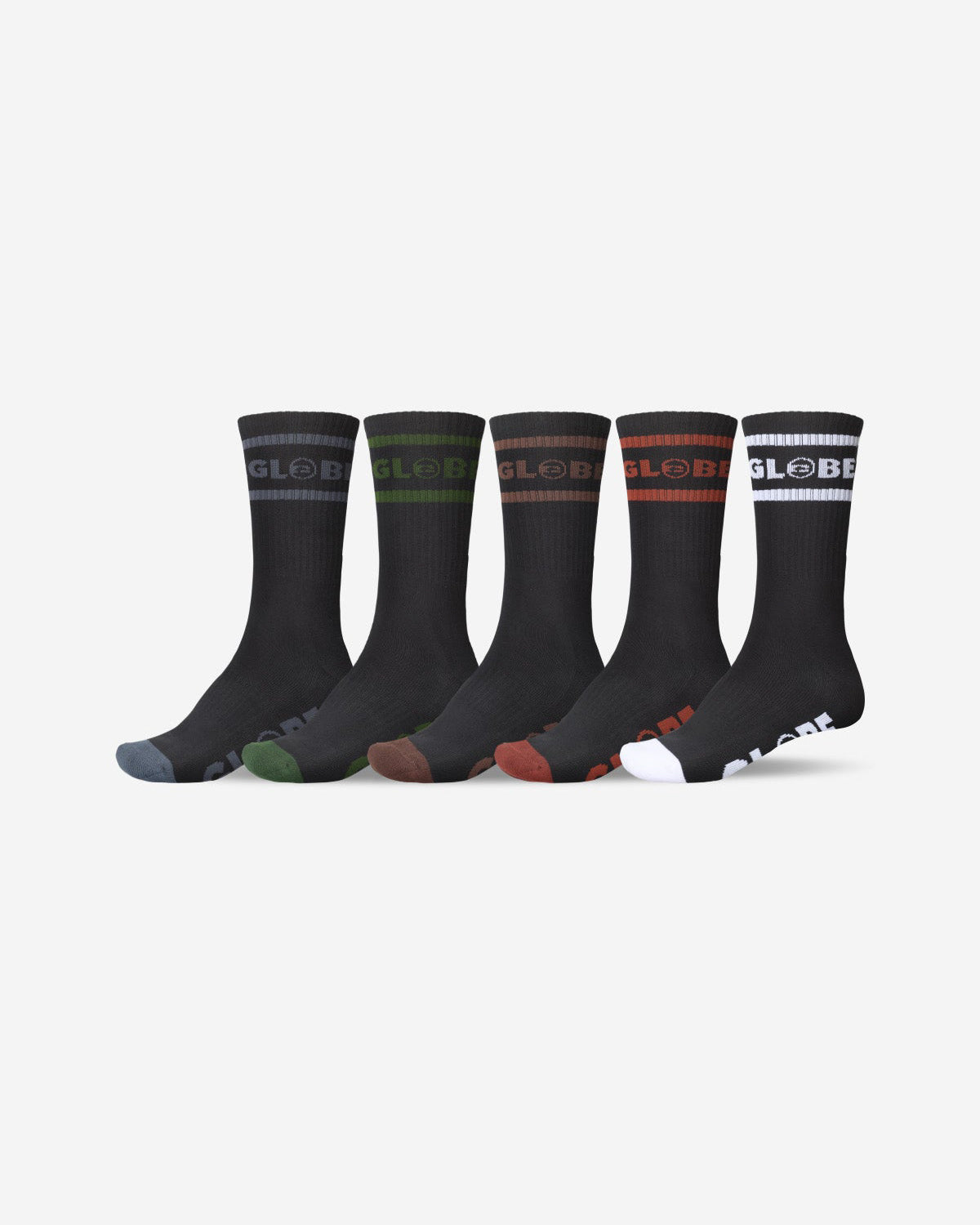 Tilt Hi Crew Sock 5 Pack