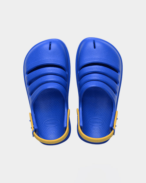 Kids Clog Star Blue/Yellow Gold