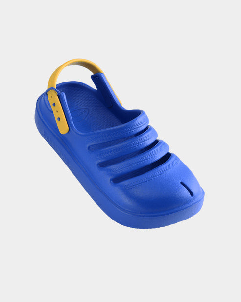Kids Clog Star Blue/Yellow Gold