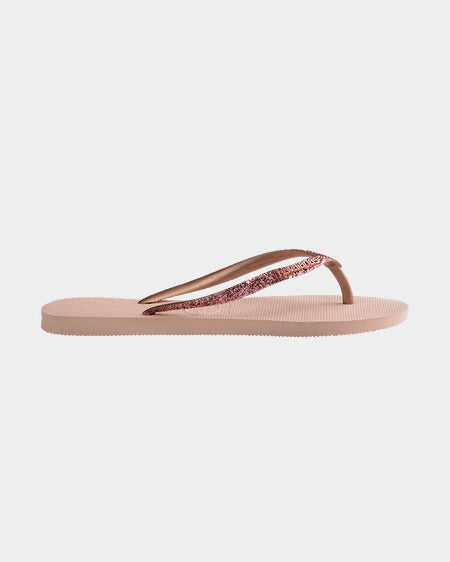 Kids Slim Metal Logo Glitter II Ballet Rose/Golden Blush