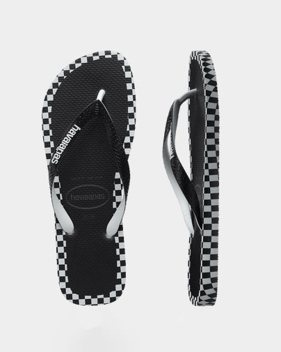 Kids Top Checkmate Black/White