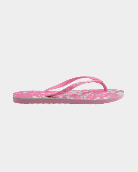 Kids Slim Mini Hearts Pink/White