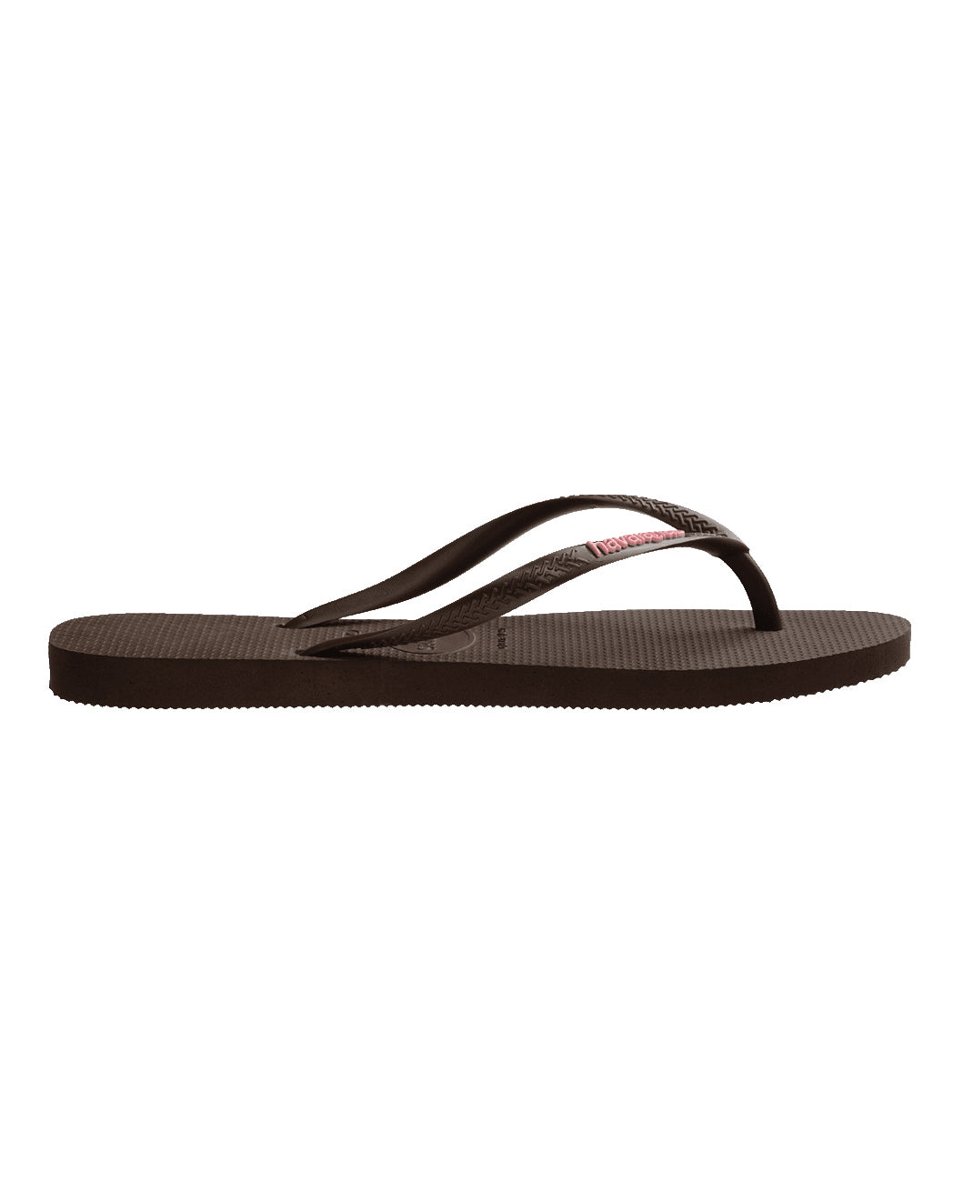 Slim Rubber Logo Brown/Pink