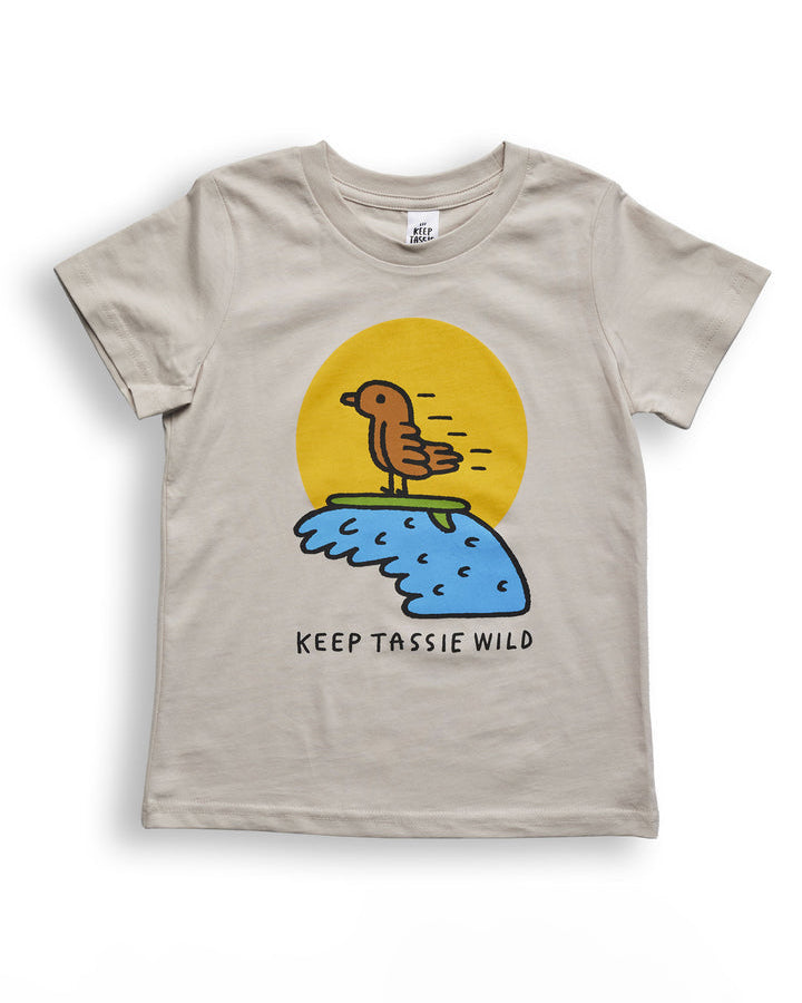 Kids Surfing Bird Tee