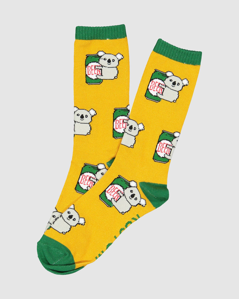 Koala Beer Socks