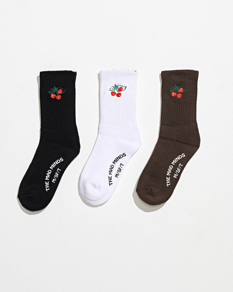 Cherry Splice 3Pk Sock