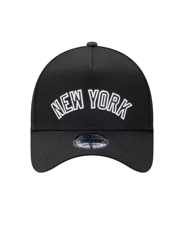 New York Yankees Black 9Forty A-Frame Snapback