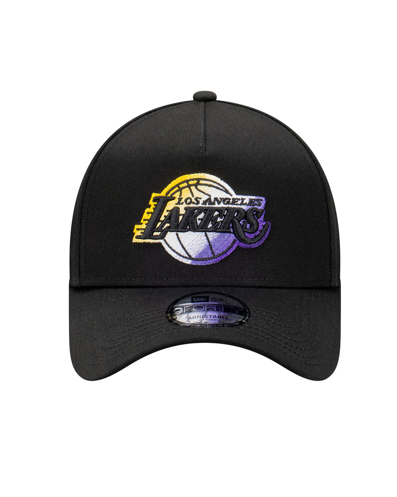 Los Angeles Lakers Black 9Forty A-Frame Snapback