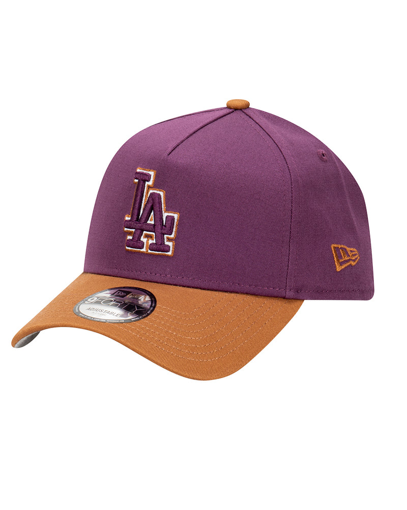 Los Angeles Dodgers Damson Toasted Peanut 9Forty A-Frame Snapback