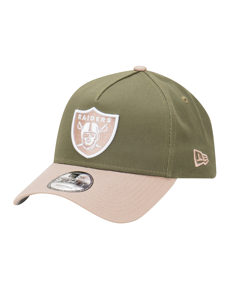 Las Vegas Raiders New Olive Ash Brown 9Forty A-Frame Snapback