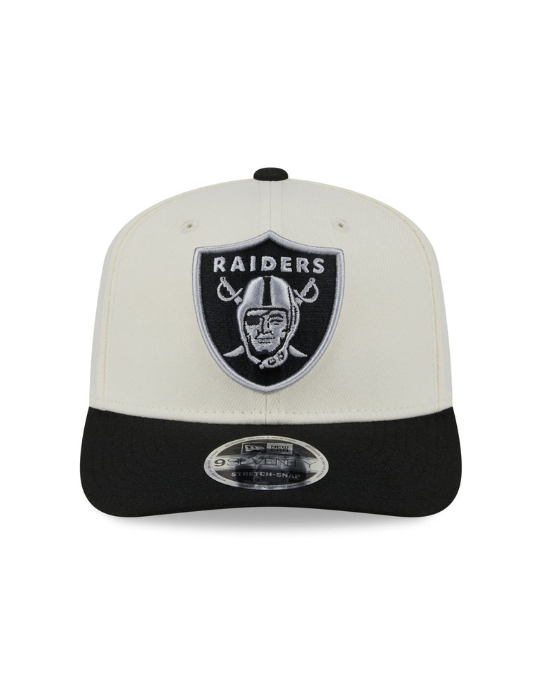 9Seventy Stretch Snap 2-Tone Chrome Las Vegas Raiders Cap