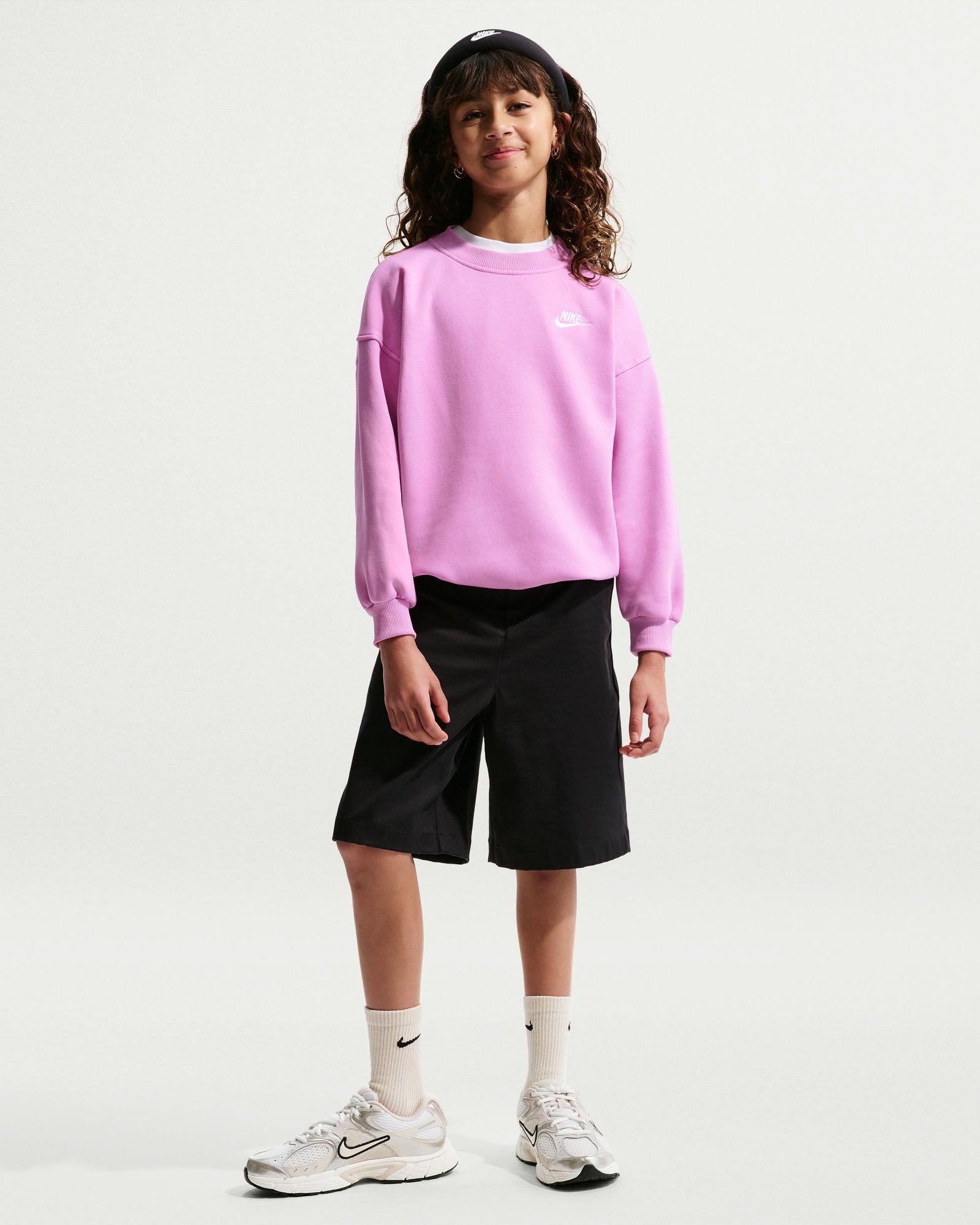 Girls Sportswear Club Fleece Crew