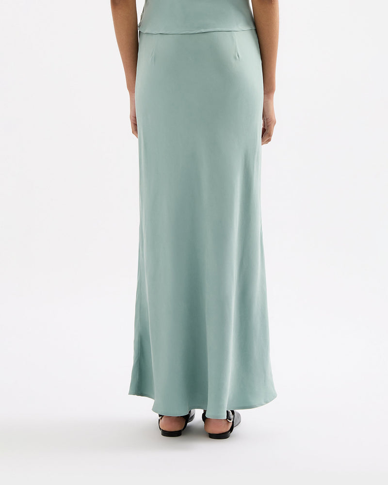 Lea Cupro Maxi Skirt