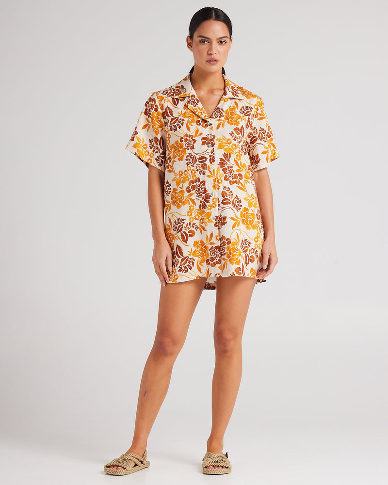 Aruba Short Sleeve Shirt Dress