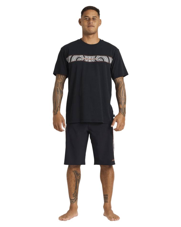 Takarangi Panel Short Sleeve Tee