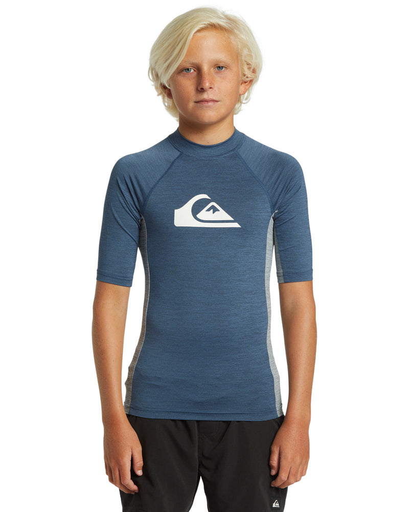 Boys Everyday Upf  50 Comp Short Sleeve Rash Shirt