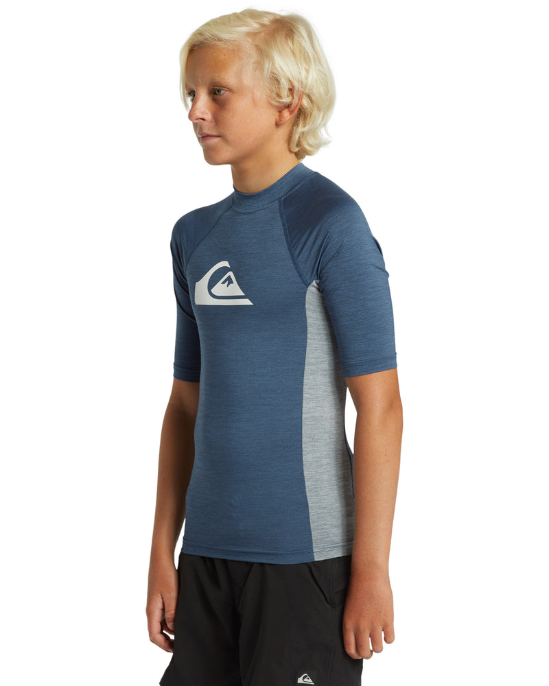 Boys Everyday Upf  50 Comp Short Sleeve Rash Shirt