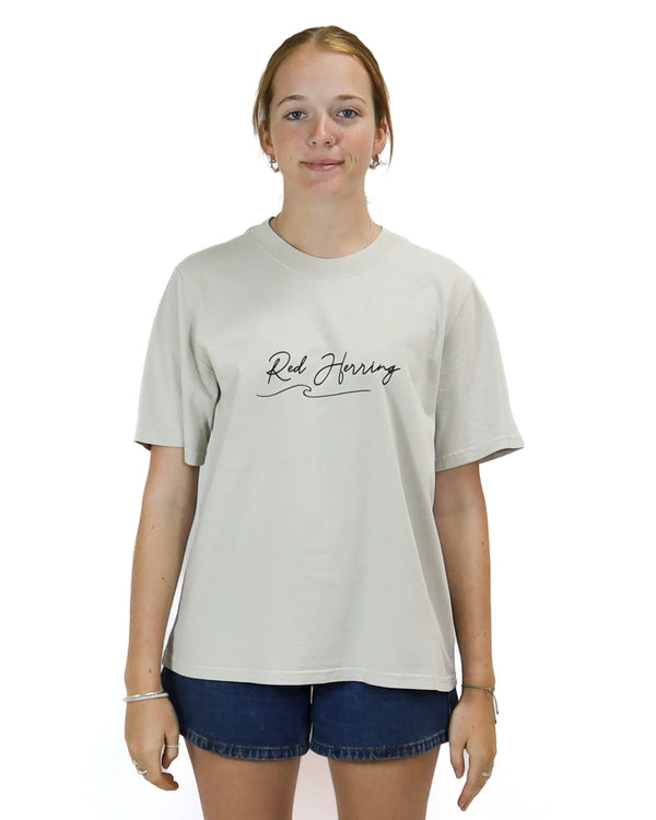 Script Wave Heavy Faded Tee