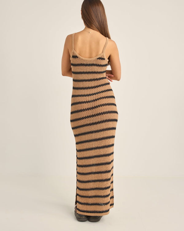 Sol Stripe Knit Maxi Dress