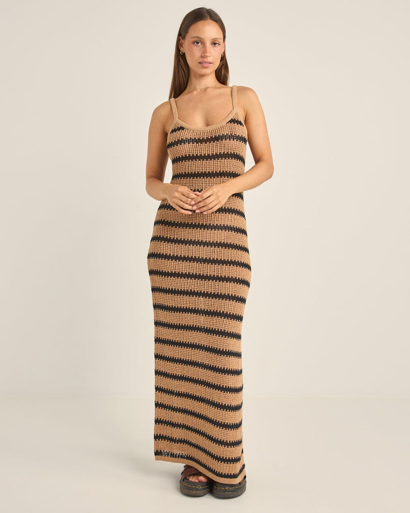 Sol Stripe Knit Maxi Dress