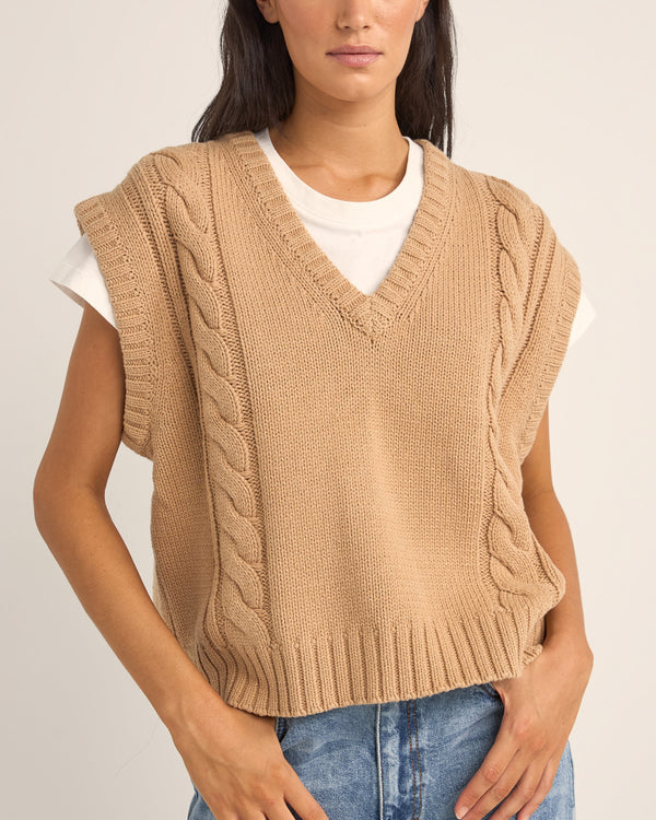 Finley Cable Knit Vest