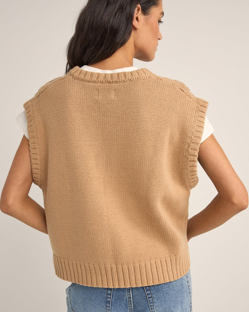 Finley Cable Knit Vest