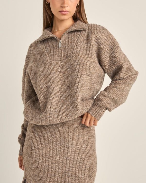 Quinn Zip Knit