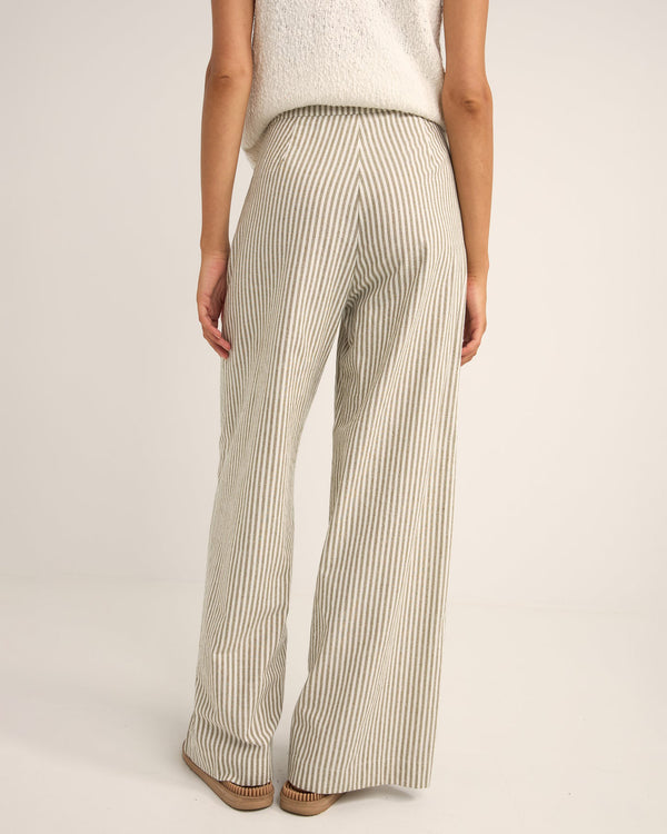 Valley Stripe Wide Leg Pant