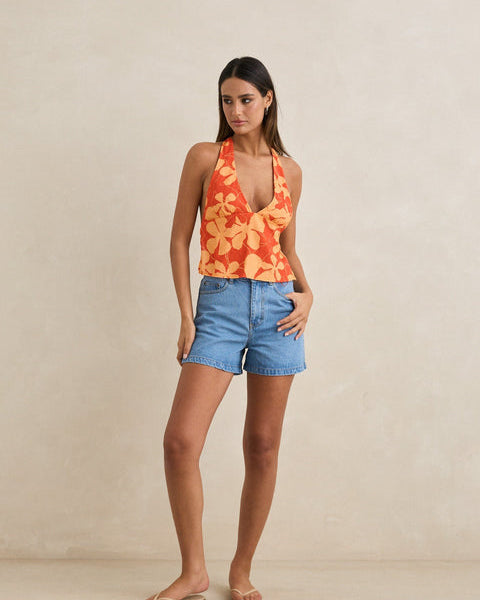 Melia Floral Halter Top